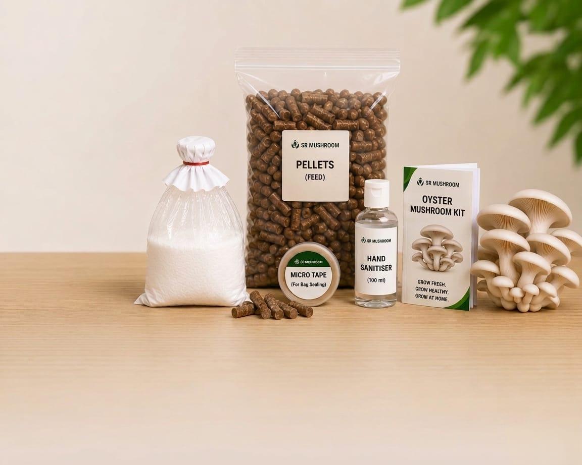 Oyster Mushroom Kit — kit contents